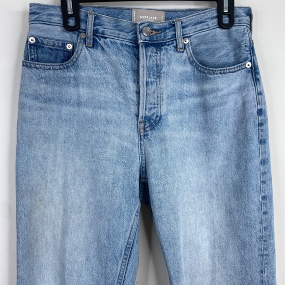 Everlane 90s Cheeky Jean 27 Light Wash Denim Organic Cotton Straight High Rise - Picture 4 of 12